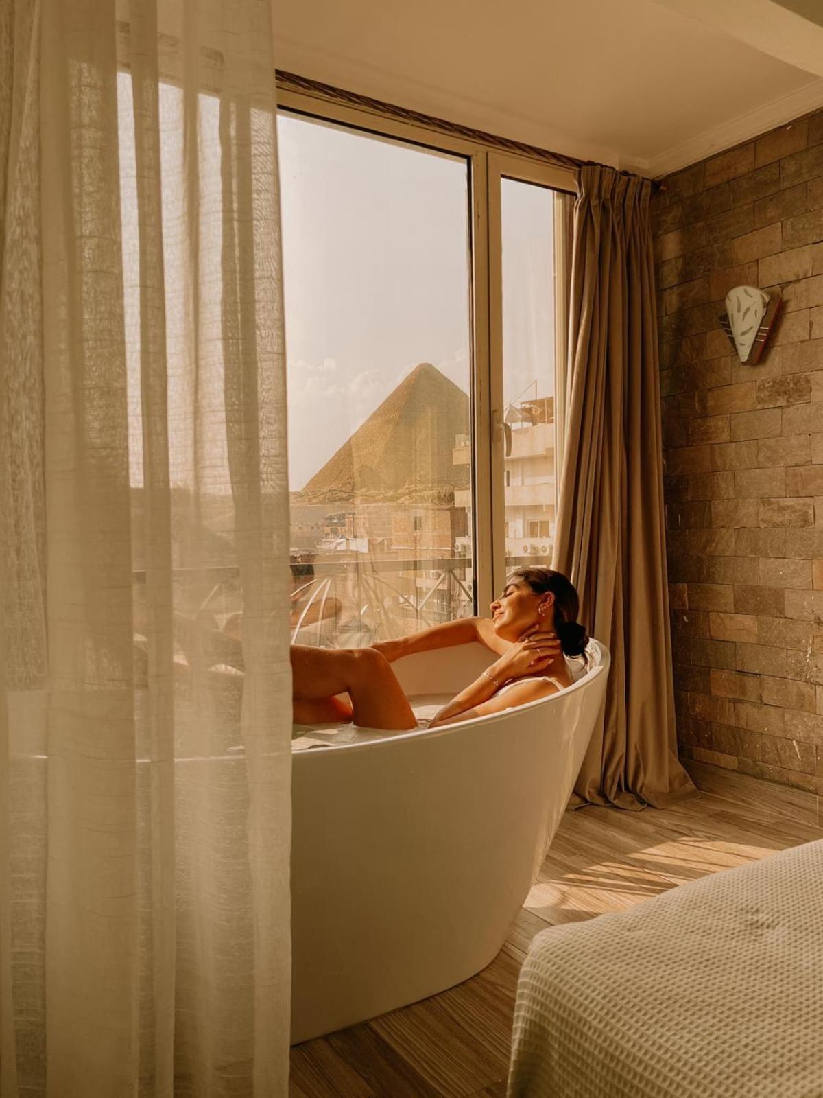 Jimmy Pyramids Hotel Kafrat al Jabal Bagian luar foto