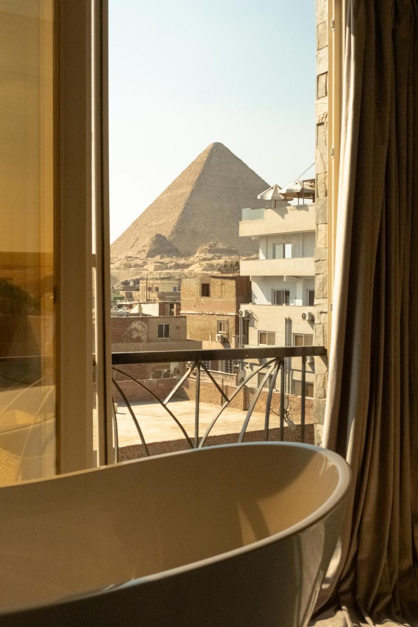 Jimmy Pyramids Hotel Kafrat al Jabal Bagian luar foto